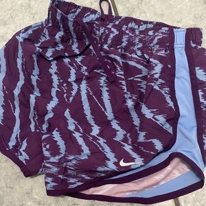 blue and purple nike shorts
